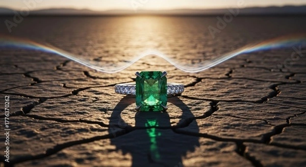 Obraz diamond ring with diamonds