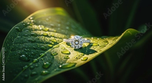 Obraz diamond ring with diamonds