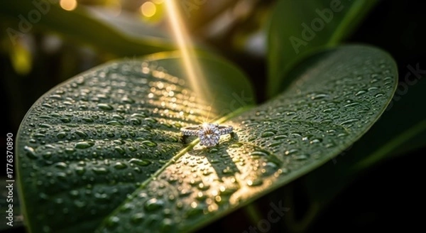 Obraz diamond ring with diamonds