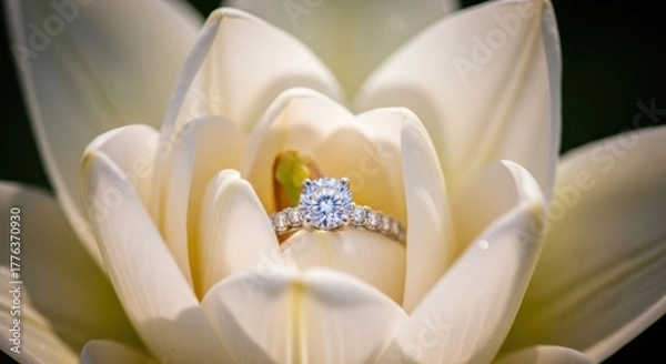 Obraz diamond ring with diamonds