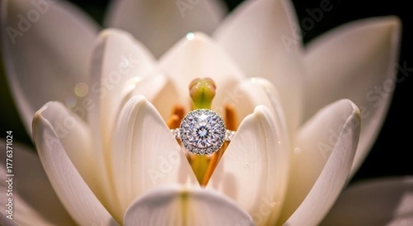 Obraz diamond ring with diamonds