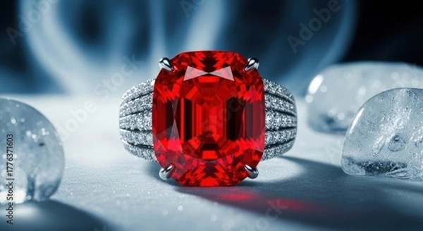 Obraz diamond ring with diamonds