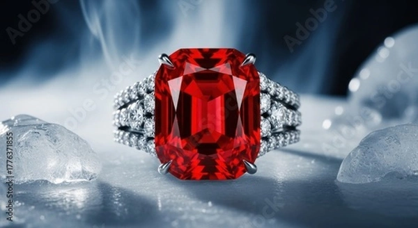 Obraz diamond ring with diamonds