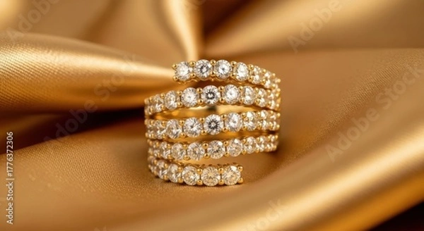 Obraz diamond ring with diamonds