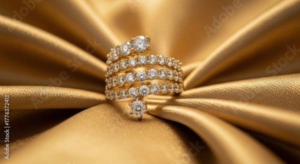 Obraz diamond ring with diamonds