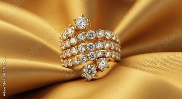 Obraz ring with diamonds