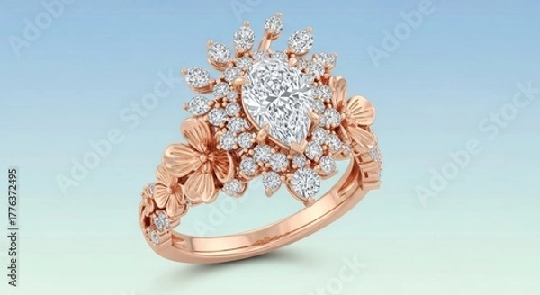 Obraz ring with diamonds