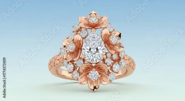 Obraz ring with diamonds