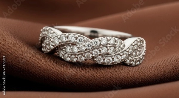 Obraz ring with diamonds