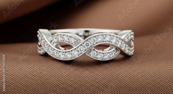 Obraz ring with diamonds