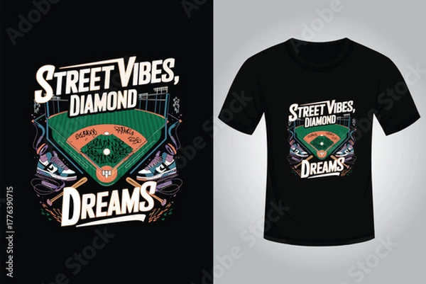 Fototapeta Baseball T Shirt Design