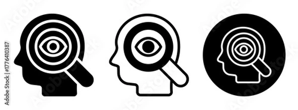 Obraz Perspective Icon Collection Glyph & Mixed Style