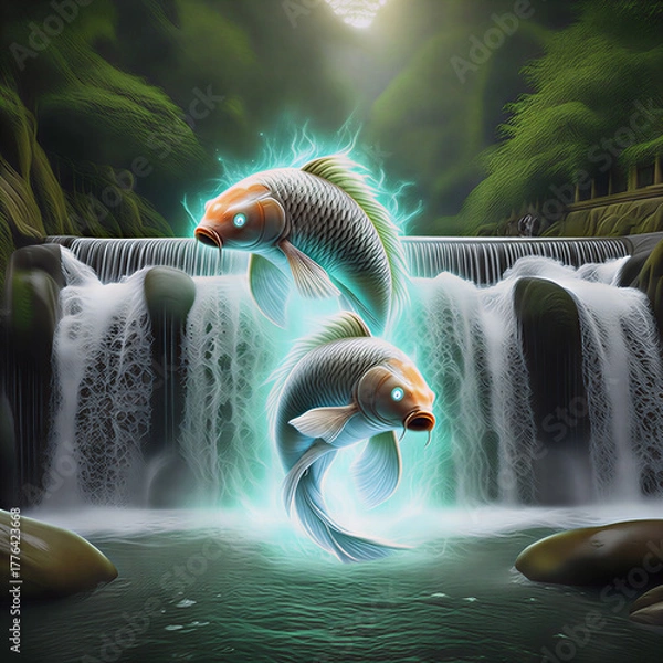 Obraz 星座になったコイ