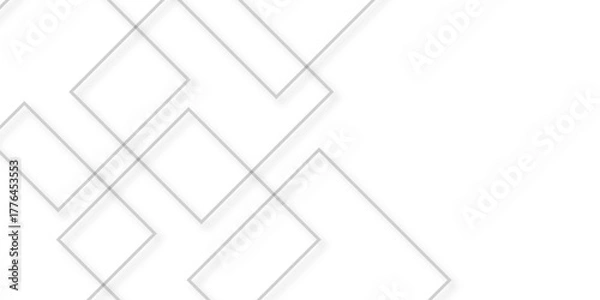 Fototapeta White and grey gradient background abstract vector. Abstract elegant gray and white squares pattern background .. White background texture and seamless pattern. Grid lines for composing decorate.