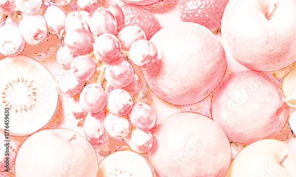 Obraz Fresh fruits vector