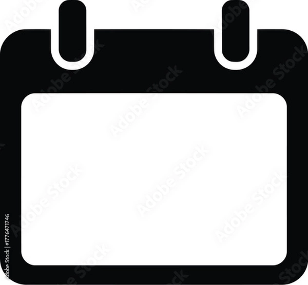 Obraz Blank calendar icon date planner schedule event symbol