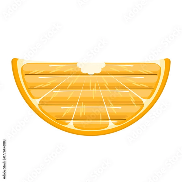 Fototapeta Inflatable orange slice pool float mattress