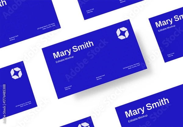 Fototapeta Business Card Mockup Layout