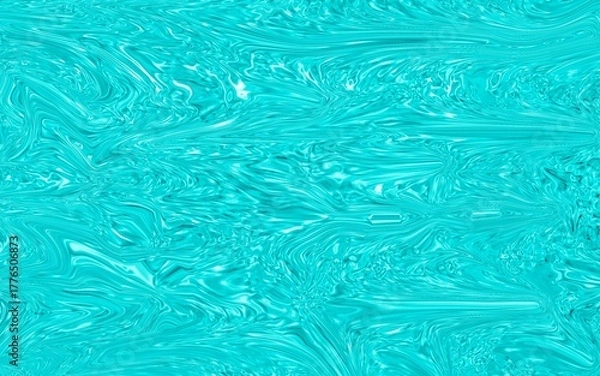 Fototapeta A beautiful stunning marble texture in vibrant cyan tones or fluid creates a modern and dynamic visual effect
