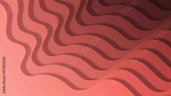 Obraz 湾曲した段差の連続