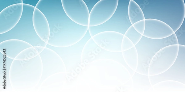 Fototapeta Abstract light blue gradient background and bokeh effect. Blurred water backdrop. Vector illustration design art water nice good efect modern