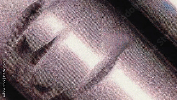 Fototapeta Abstract Close-Up of a Face with Light Streaks and Soft Focus.