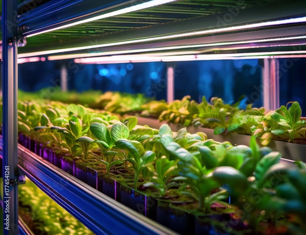 Obraz Vertical Farming (vertikale Landwirtschaft) - 1