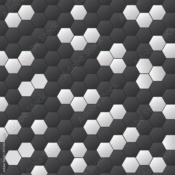 Fototapeta Abstract Geometric Shape Hexagon Background, Geometric Abstract Background With Hexagons.