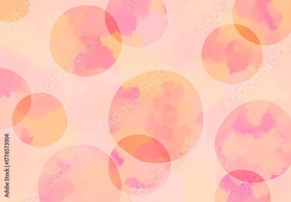 Obraz カラフルな水彩のにじみの背景