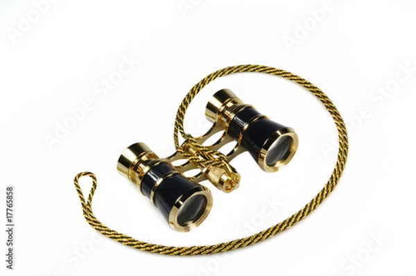 Obraz Classic opera glasses isolated on white