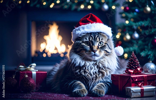 Fototapeta Fun New Happy New Year Greeting Card Image