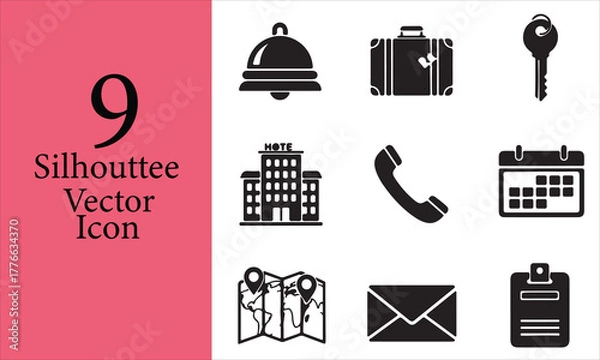 Obraz Abstract geometric pattern silhouette