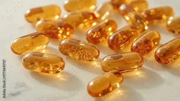 Fototapeta Vitamins , Colorful vitamins  , Capsules, Tablets,