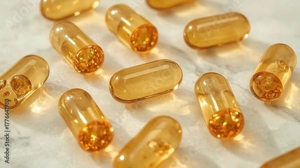 Obraz Vitamins , Colorful vitamins  , Capsules, Tablets,