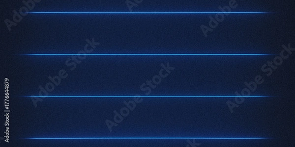 Obraz Abstract pattern of shimmering blue lines on a dark speckled background