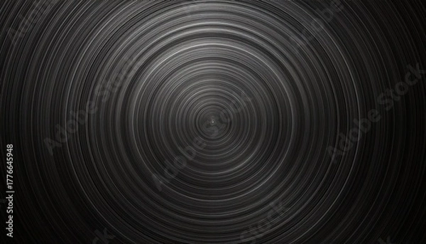 Obraz circular brushed dark radial metal texture black steel metallic abstract background