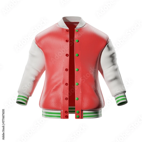Obraz Varsity Jacket Mockup. 3D Illustration