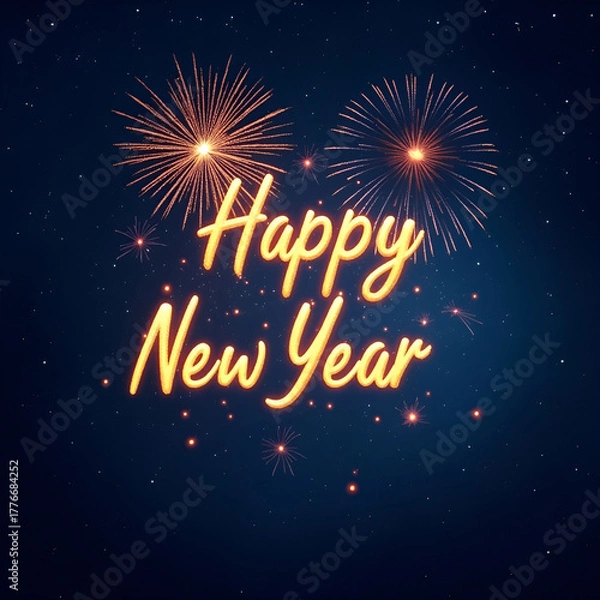 Obraz Dark blue starry night background with countless twinkling lights.