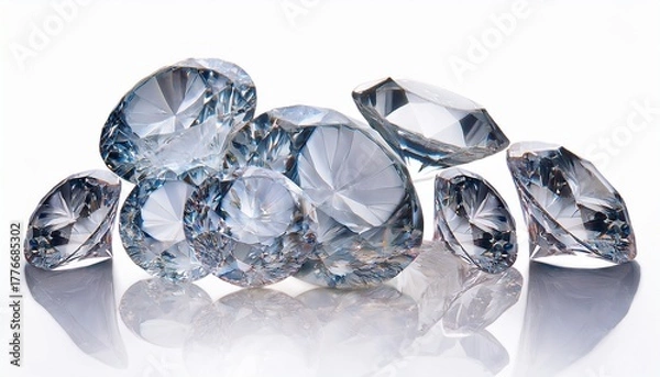 Obraz dazzling diamond white background