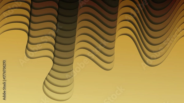 Obraz 湾曲した段差の連続