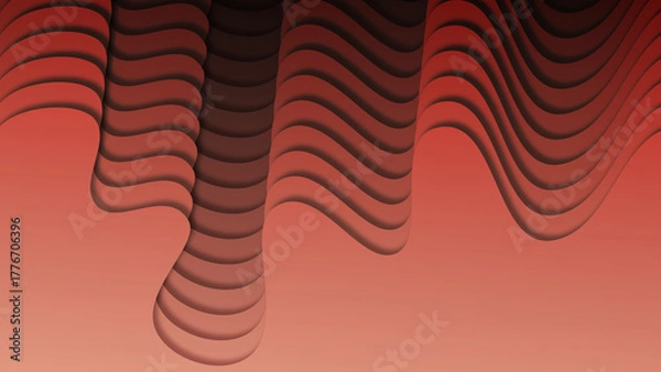 Obraz 湾曲した段差の連続