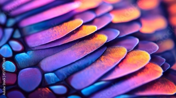 Obraz Colorful abstract pattern of textured surface with vivid hues