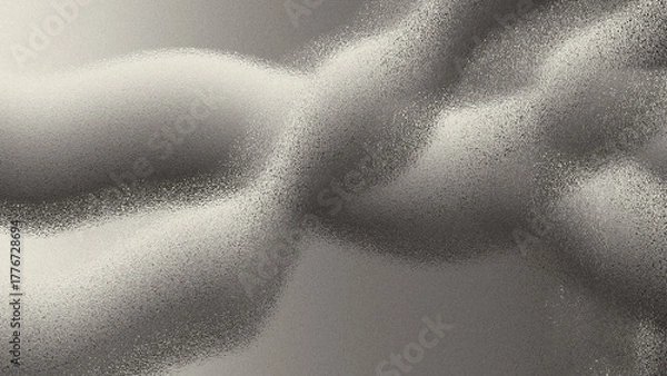 Fototapeta Abstract wavy gray and silver sandblasted texture background