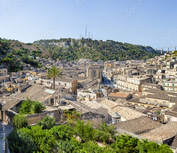 Obraz A beautiful view of the Baroque Town of Modica, Sicily