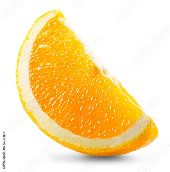 Obraz orange slice isolated on white background. Clipping path