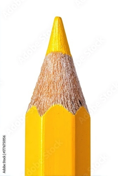 Fototapeta Closeup of yellow Pencil Point 