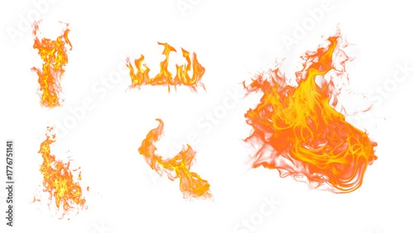 Obraz burning fire flames