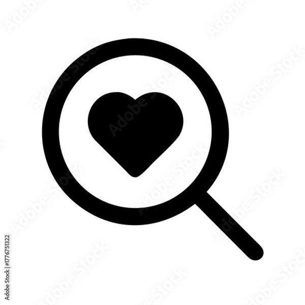 Obraz heart search, heart magnifier, love search, romantic search, heart find, love discovery, search for love, relationship search, match search, dating search, affection search, emotional connection searc