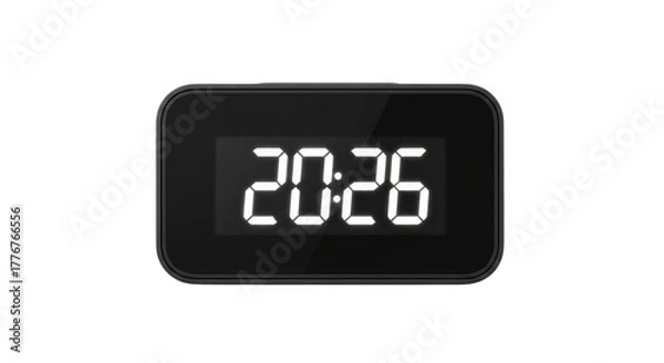 Obraz Digital clock displaying time 20:26 with black frame