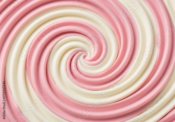 Obraz Strawberry pink mousse swirl texture